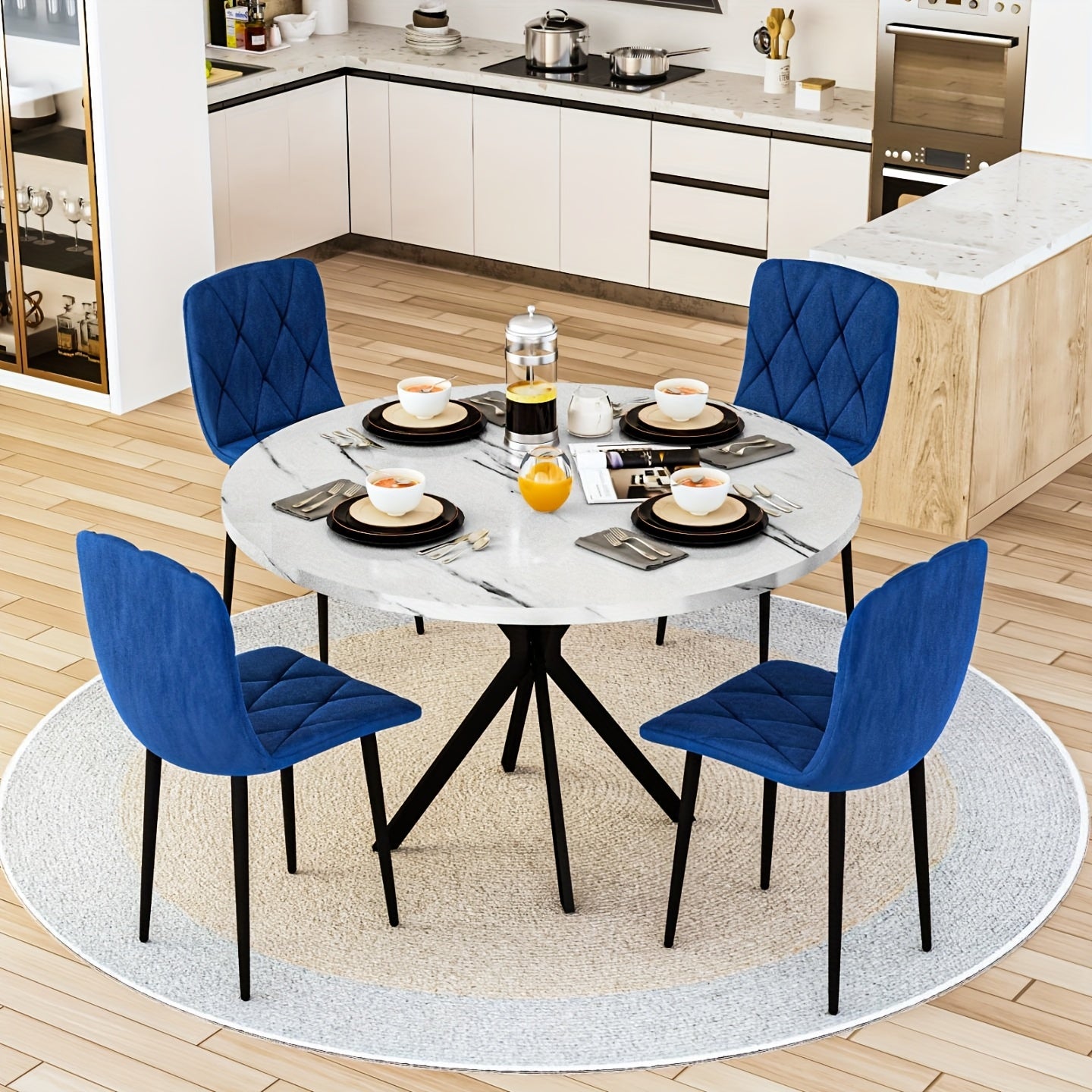 Round Dining Table Set for 4, 39\