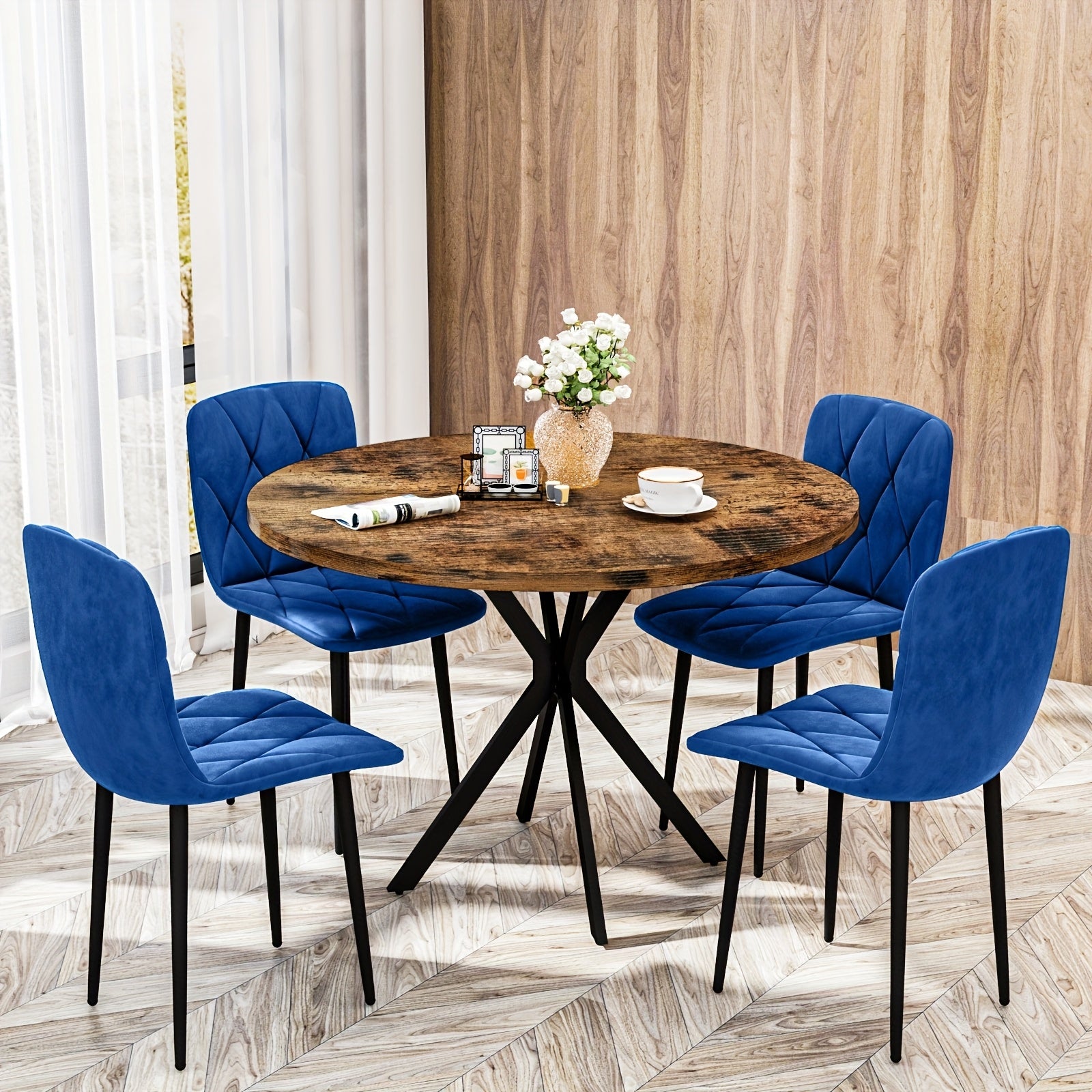 Round Dining Table Set for 4, 39\