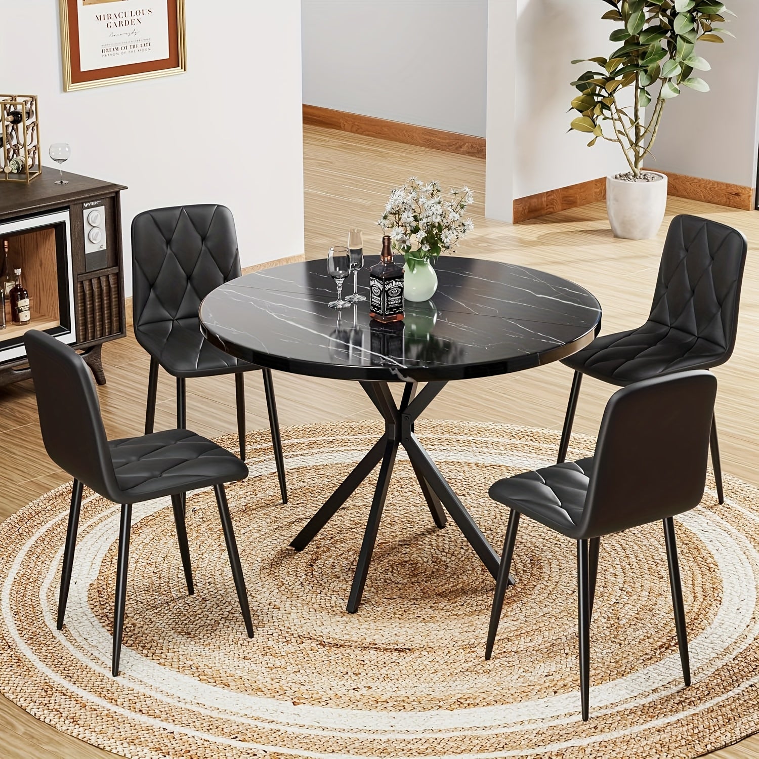 Round Dining Table Set for 4, 39\